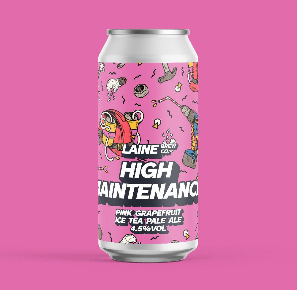 High Maintenance <br> Pink Grapefruit Ice Tea Pale Ale 4.5% (SHORT DATED 25/1/25)